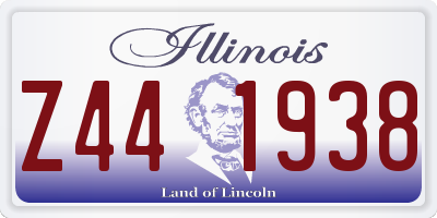 IL license plate Z441938