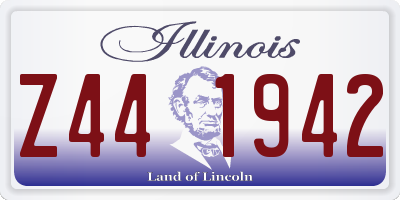 IL license plate Z441942