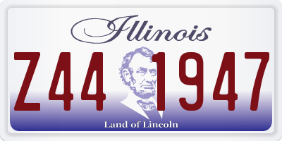 IL license plate Z441947