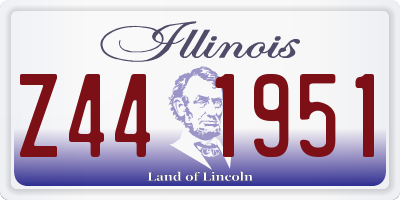 IL license plate Z441951