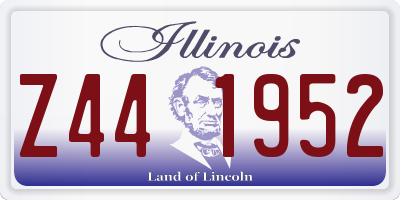 IL license plate Z441952