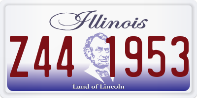 IL license plate Z441953