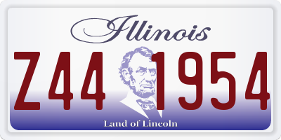 IL license plate Z441954