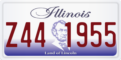 IL license plate Z441955