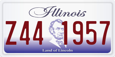 IL license plate Z441957