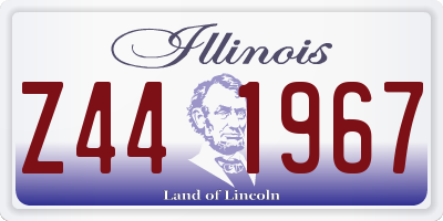 IL license plate Z441967