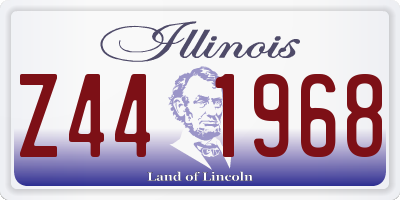 IL license plate Z441968