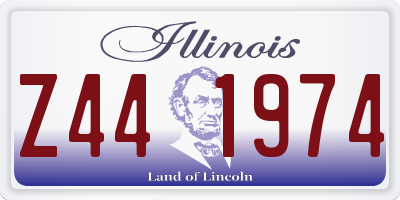 IL license plate Z441974