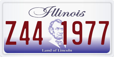 IL license plate Z441977