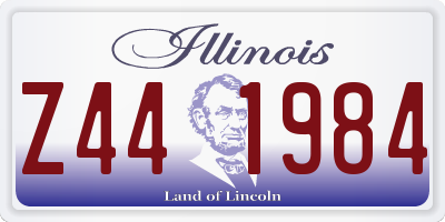 IL license plate Z441984