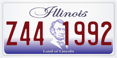 IL license plate Z441992