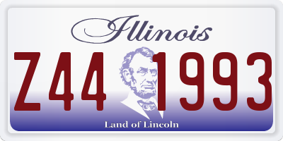 IL license plate Z441993