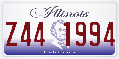 IL license plate Z441994
