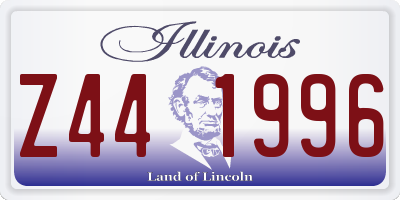 IL license plate Z441996