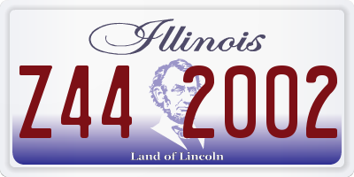 IL license plate Z442002