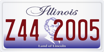 IL license plate Z442005