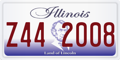 IL license plate Z442008