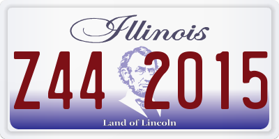 IL license plate Z442015