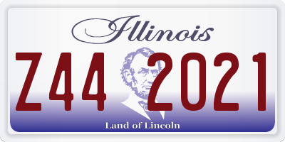 IL license plate Z442021