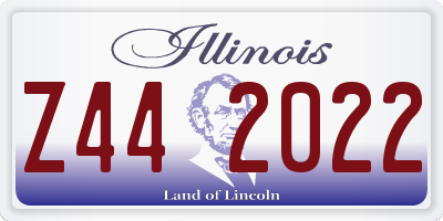 IL license plate Z442022
