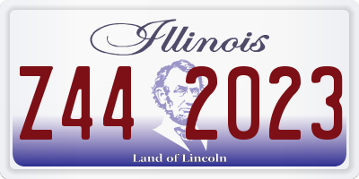 IL license plate Z442023