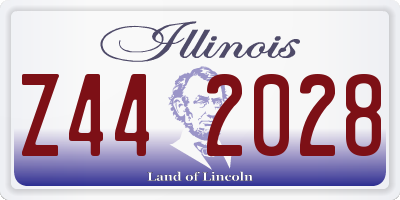 IL license plate Z442028