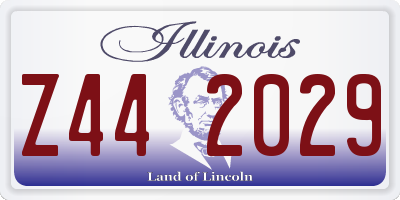 IL license plate Z442029