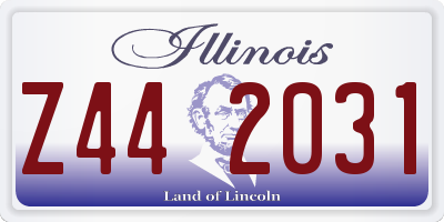 IL license plate Z442031