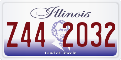 IL license plate Z442032