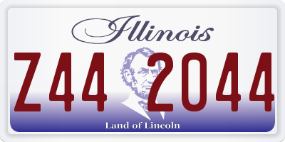 IL license plate Z442044