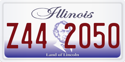 IL license plate Z442050
