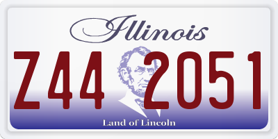 IL license plate Z442051