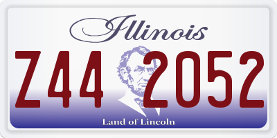 IL license plate Z442052