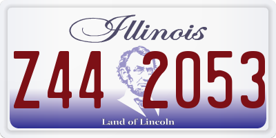 IL license plate Z442053
