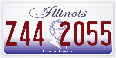 IL license plate Z442055