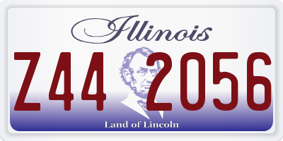 IL license plate Z442056