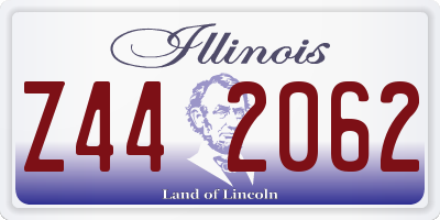 IL license plate Z442062