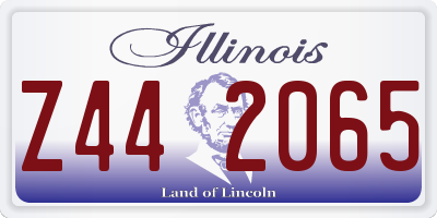 IL license plate Z442065