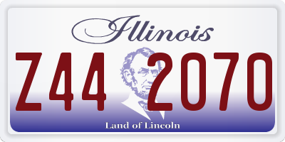 IL license plate Z442070