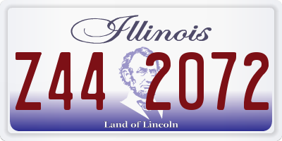 IL license plate Z442072