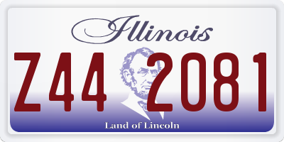 IL license plate Z442081