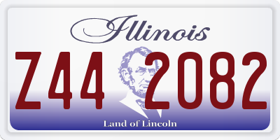 IL license plate Z442082