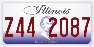 IL license plate Z442087
