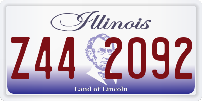 IL license plate Z442092