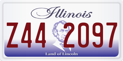 IL license plate Z442097