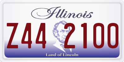IL license plate Z442100