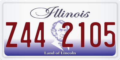 IL license plate Z442105
