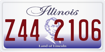 IL license plate Z442106