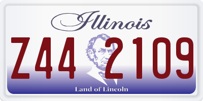 IL license plate Z442109