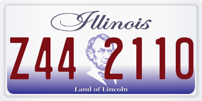 IL license plate Z442110